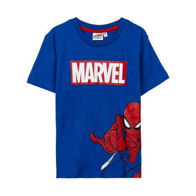 T shirt à manches courtes Enfant Spiderman Enfant Bleu