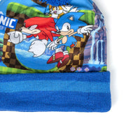 Bonnet et gants Sonic Bleu (Taille unique)