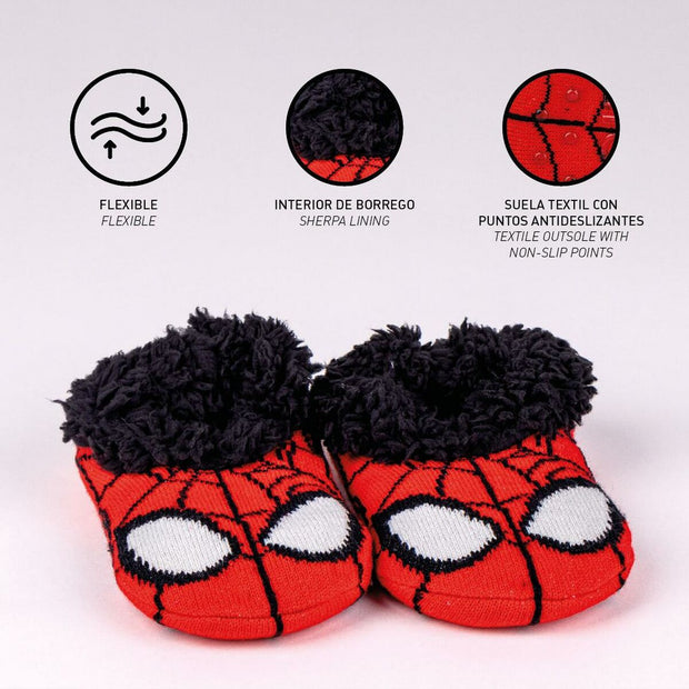 Chaussons Spiderman Rouge