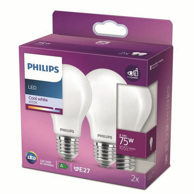 Lampe LED Philips Bombilla 75 W (2 Unités)