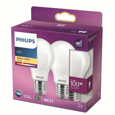 Lampe LED Philips Bombilla (2 Unités)