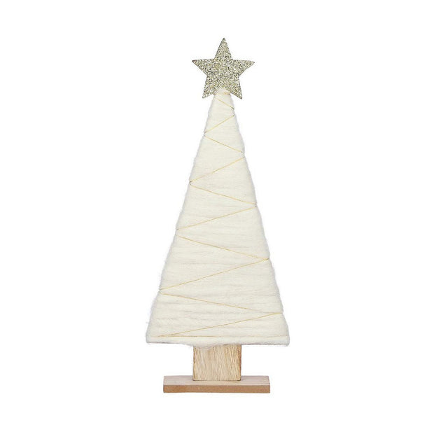 Sapin de Noël Black Box Bois Blanc (17 x 5 x 40 cm)