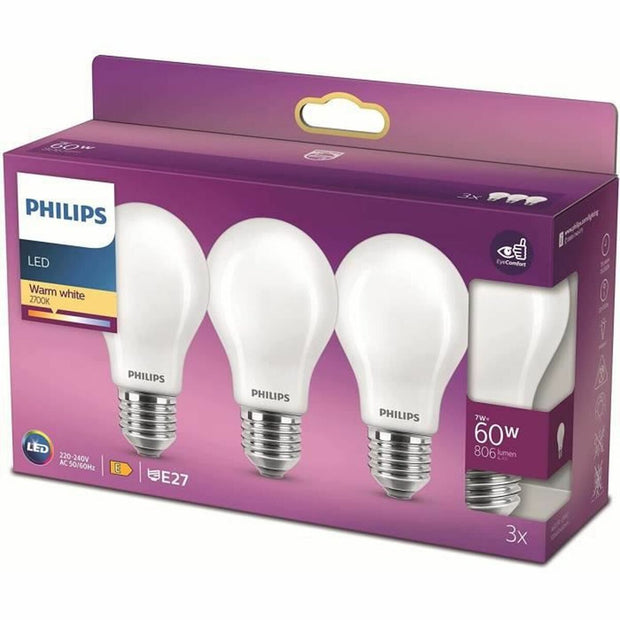 Lampe LED Philips Bombilla 7 W 60 W A+ E 806 lm (2700k)