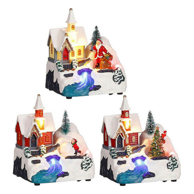 Décorations de Noël Scène Église (11,5 x 9,5 x 14 cm)