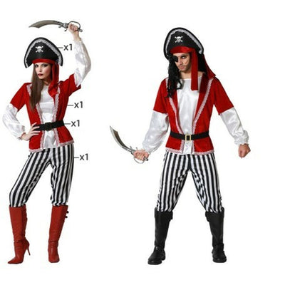 Déguisement pour Adultes Pirate Rouge