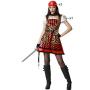 Déguisement pour Adultes Femme pirate Rouge