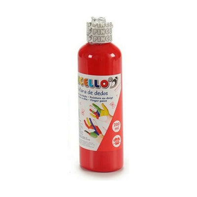 peinture pour doigts 200 ml Orange 12 Unités