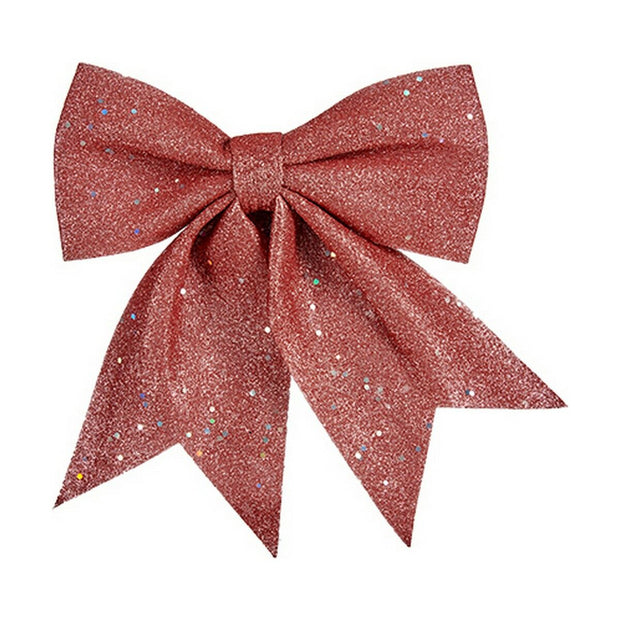 Décorations de Noël Lien Rose polystyrène (20,5 x 3 x 25,5 cm) (12 Unités)