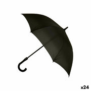 Parapluie Noir Métal Tissu 100 x 100 x 84 cm (24 Unités)