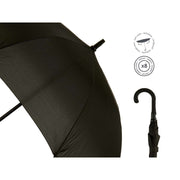 Parapluie Noir Métal Tissu 100 x 100 x 84 cm (24 Unités)