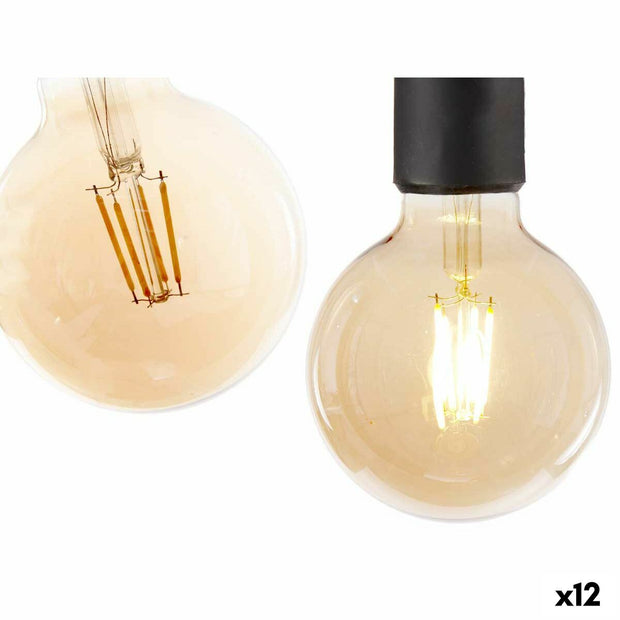 Lampe LED Vintage E27 Transparent 4 W 9,5 x 14 x 9,5 cm (12 Unités)