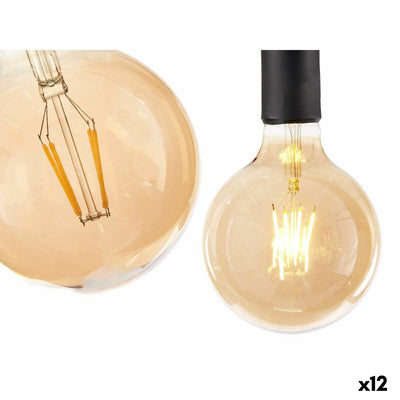 Lampe LED Vintage E27 Transparent 4 W 12,5 x 17,5 x 12,5 cm (12 Unités)