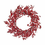 Couronne de Noël Rouge Plastique 48 x 10 x 48 cm (6 Unités)