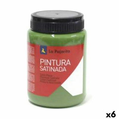 Tempera La Pajarita Mount L-16 Vert Satiné Scolaire (35 ml) (6 Unités)