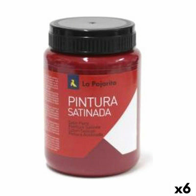 Tempera La Pajarita Carmin L-09 Rouge Satiné Scolaire (35 ml) (6 Unités)