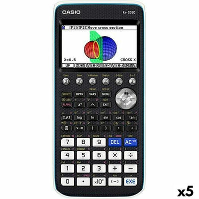 Calculatrice graphique Casio FX-CG50 18,6 x 8,9 x 18,85 cm Noir (5 Unités)