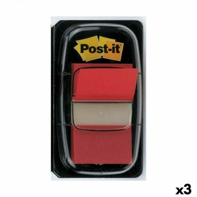 Notes Adhésives Post-it Index 25 x 43 mm Rouge (3 Unités)