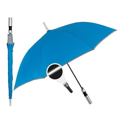 Parapluie Perletti 23" Avec bordure Réfléchissant Bleu Polyester 103 cm