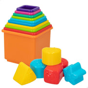 Blocs Empilables PlayGo 10,5 x 9 x 10,5 cm 16 Pièces 4 Unités
