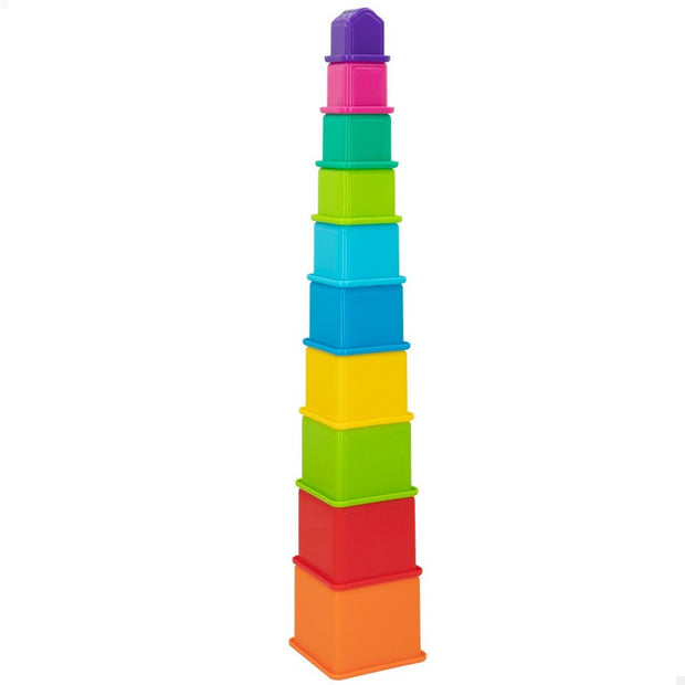 Blocs Empilables PlayGo 10,5 x 9 x 10,5 cm 16 Pièces 4 Unités