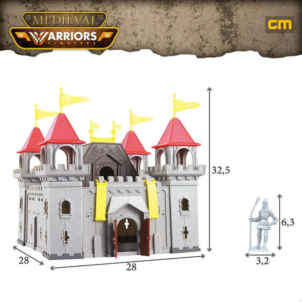 Set de construction Colorbaby Medieval Fighters 25 Pièces (4 Unités)