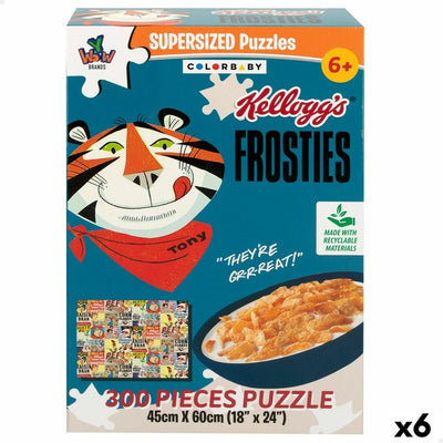 Puzzle Colorbaby Kellogg's Frosties 300 Pièces 6 Unités 60 x 45 x 0,1 cm