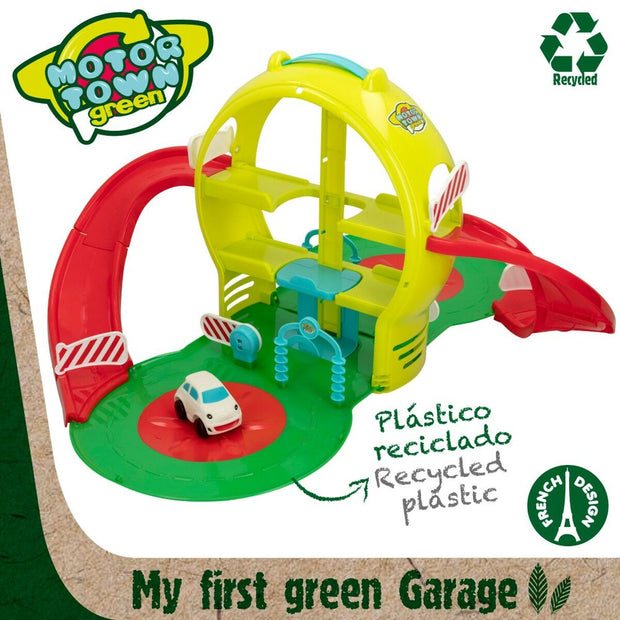 Garage Portable Motor Town 3 niveaux Voiture Vert 61,5 x 33 x 68,5 cm (2 Unités)
