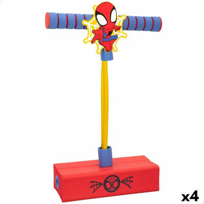 Bâton sauteur Spiderman 3D Rouge Enfant (4 Unités)