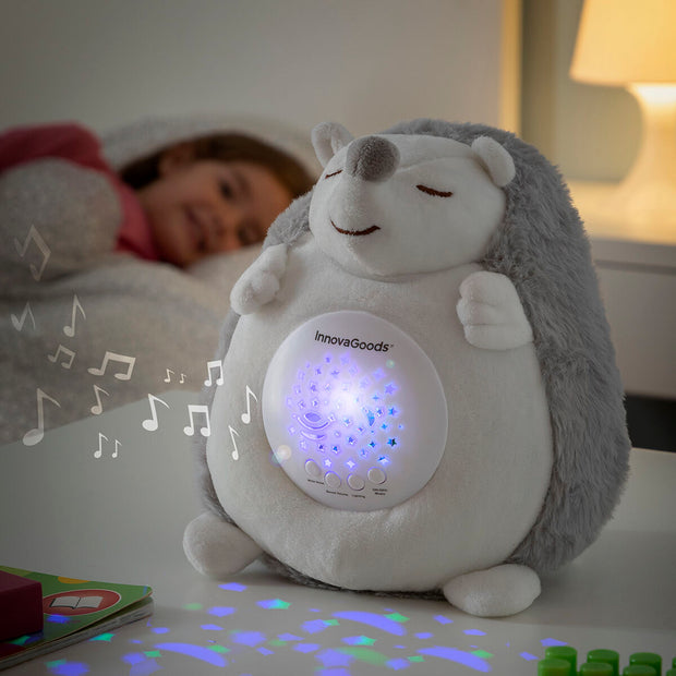 Hérisson en Peluche avec Bruit Blanc et Veilleuse Spikey InnovaGoods