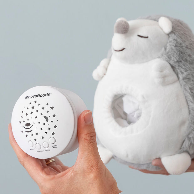 Hérisson en Peluche avec Bruit Blanc et Veilleuse Spikey InnovaGoods